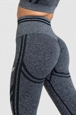 Pony DYE Scrunch Seamless Leggings - Black Marl