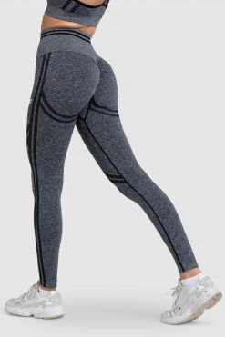 Pony DYE Scrunch Seamless Leggings - Black Marl