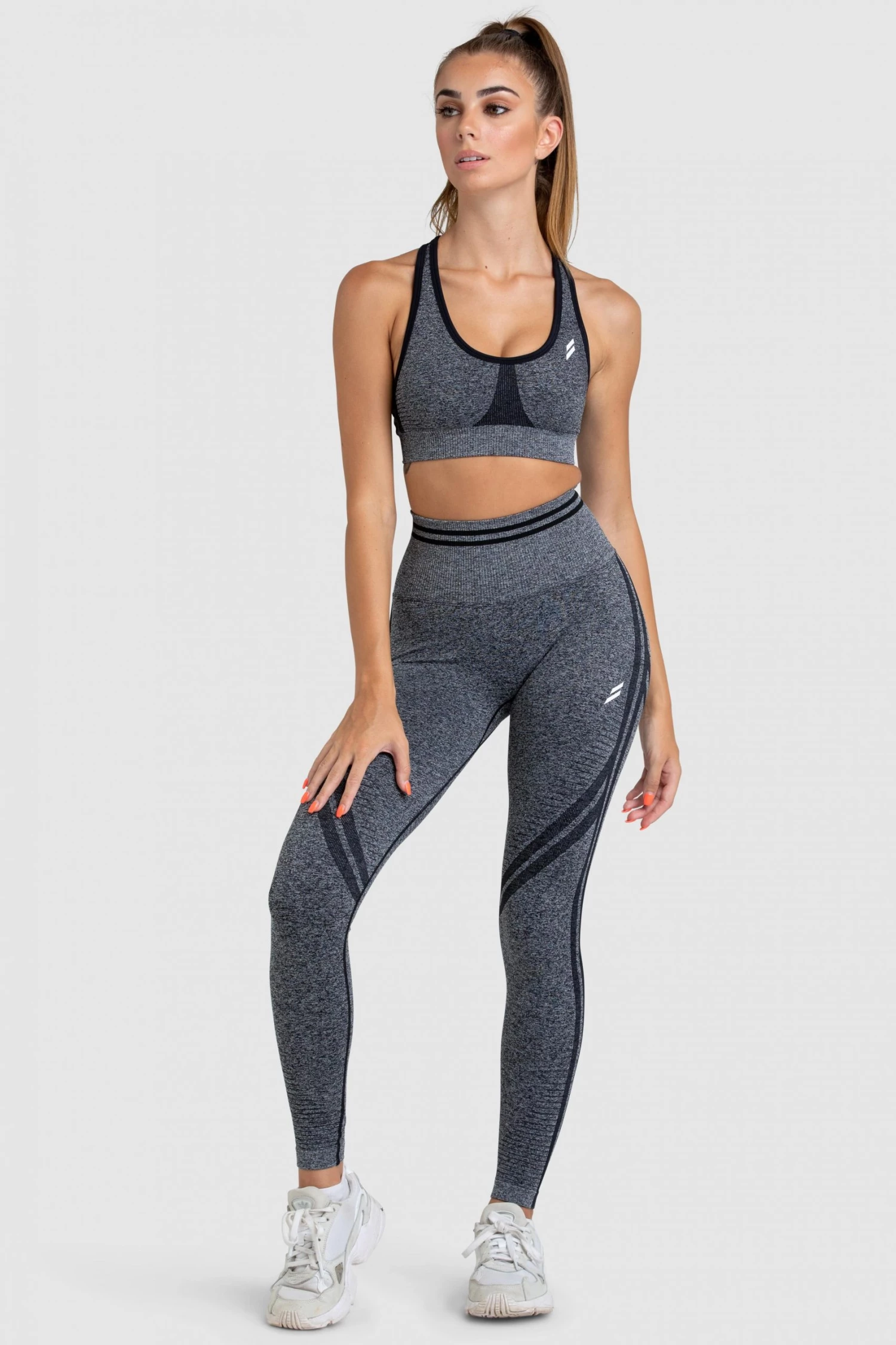 Pony DYE Scrunch Seamless Leggings - Black Marl