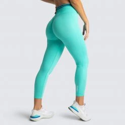 Female Outlet Womens DYE Scrunch Seamless Leggings - Bright Teal