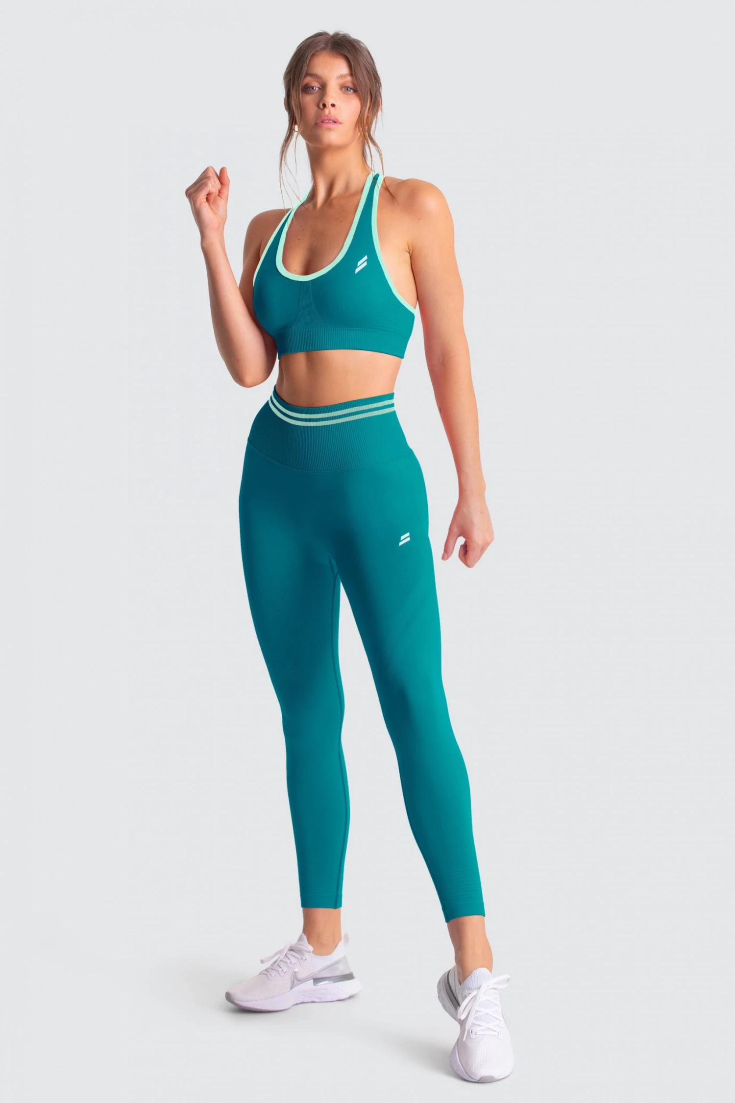 Female Outlet DYE Scrunch Seamless Leggings - Flora Green Womens
