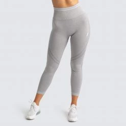 Pony Womens DYE Scrunch Seamless Leggings - Grey Marl