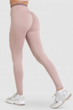 Pony DYE Scrunch Seamless Leggings - Mocha Brown