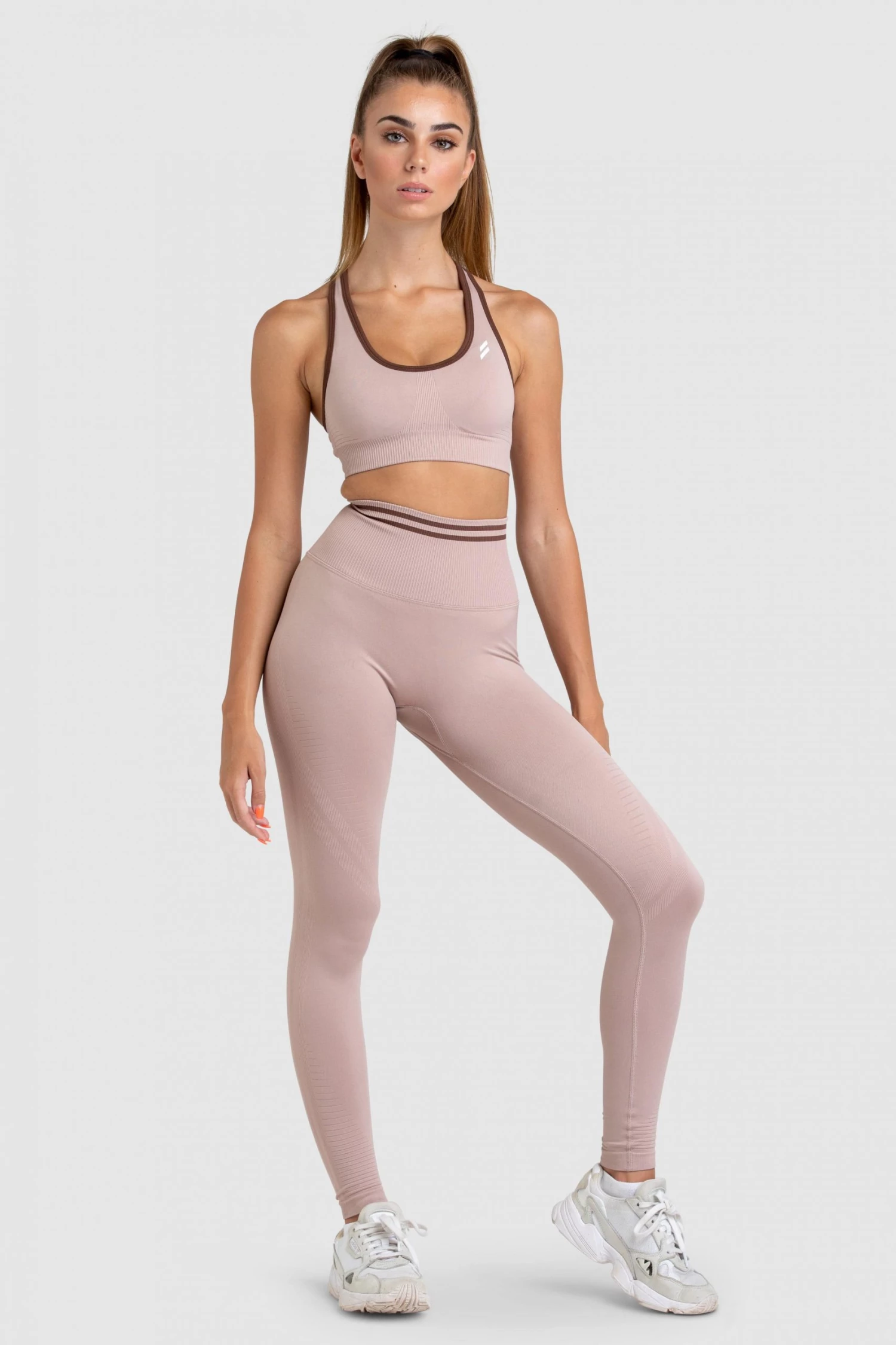 Pony DYE Scrunch Seamless Leggings - Mocha Brown