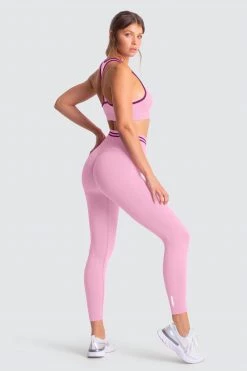 Female Outlet Womens DYE Scrunch Seamless Leggings - Pastel Pink