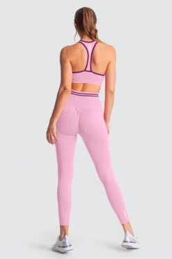 Female Outlet Womens DYE Scrunch Seamless Leggings - Pastel Pink