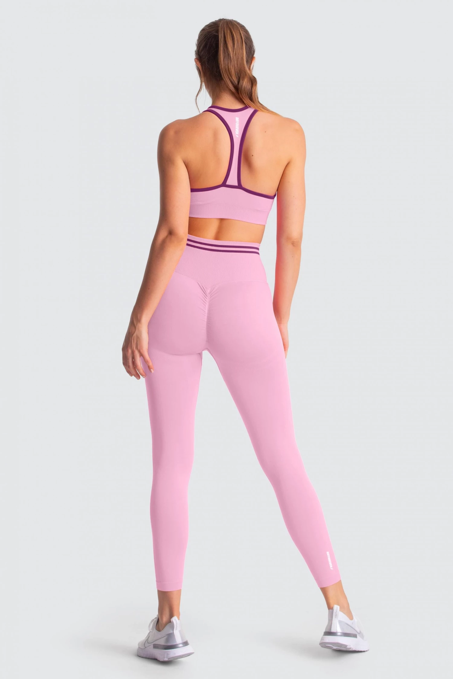 Female Outlet Womens DYE Scrunch Seamless Leggings - Pastel Pink