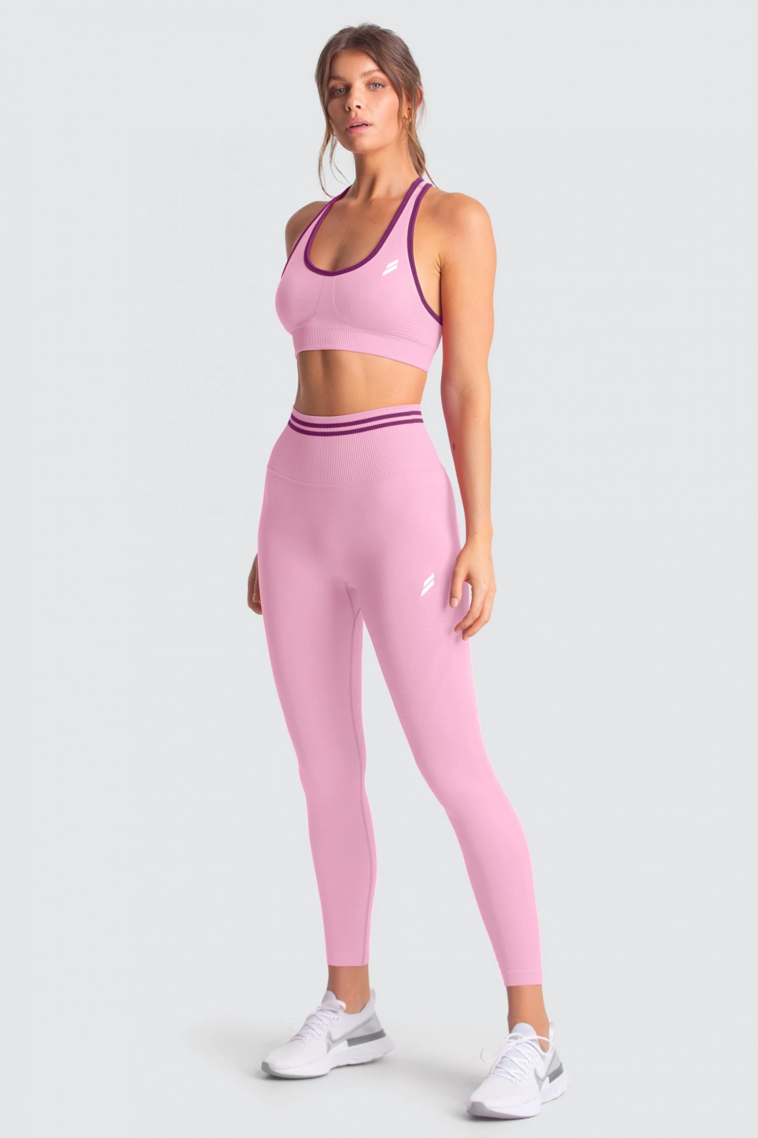 Female Outlet Womens DYE Scrunch Seamless Leggings - Pastel Pink