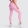 Female Outlet Womens DYE Scrunch Seamless Leggings - Pastel Pink