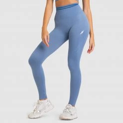 Pony DYE Scrunch Seamless Leggings - Slate Blue