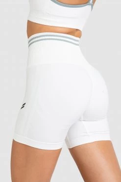 Pony DYE Scrunch Seamless Shorts - Bright White Womens