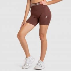 Pony DYE Scrunch Seamless Shorts - Chocolate Brown
