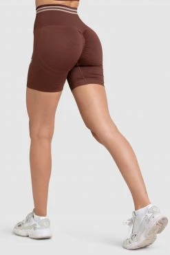 Pony DYE Scrunch Seamless Shorts - Chocolate Brown