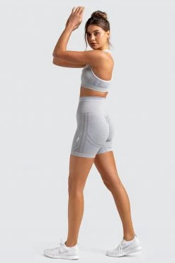 Pony DYE Scrunch Seamless Shorts - Grey Marl