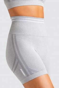 Pony DYE Scrunch Seamless Shorts - Grey Marl