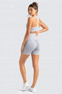 Pony DYE Scrunch Seamless Shorts - Grey Marl