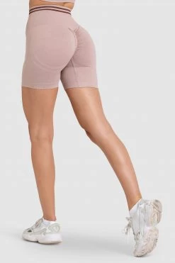 Pony DYE Scrunch Seamless Shorts - Mocha Brown
