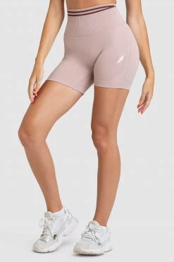 Pony DYE Scrunch Seamless Shorts - Mocha Brown