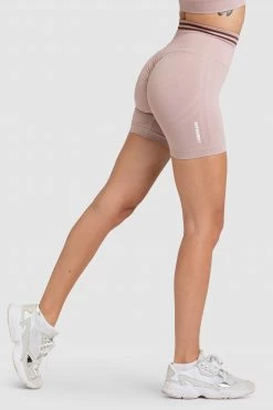Pony DYE Scrunch Seamless Shorts - Mocha Brown