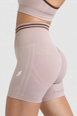 Pony DYE Scrunch Seamless Shorts - Mocha Brown