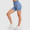 Pony Womens DYE Scrunch Seamless Shorts - Slate Blue