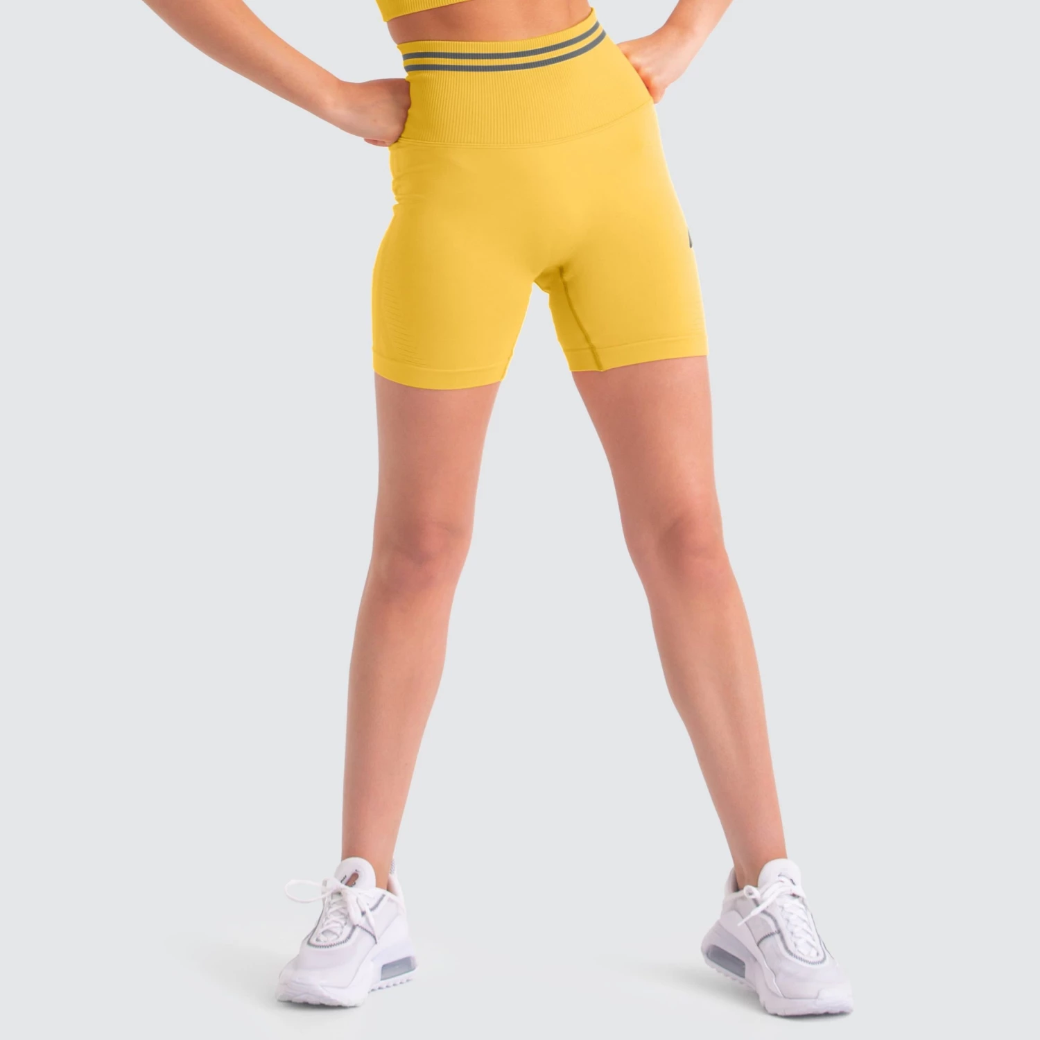 Female Outlet DYE Scrunch Seamless Shorts - Sunny Yellow