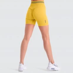 Female Outlet DYE Scrunch Seamless Shorts - Sunny Yellow