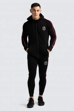Male Outlet Mens Elite Hoodie - Black/Red