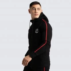 Male Outlet Mens Elite Hoodie - Black/Red