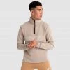 Aivory Mens Essential ¼ Zip Jumper - Beige