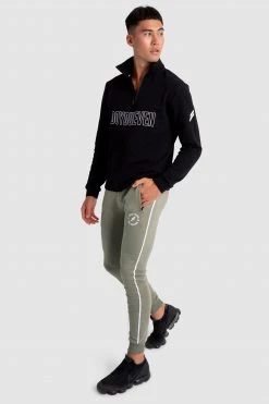 Aivory Essential ¼ Zip Jumper - Black Mens