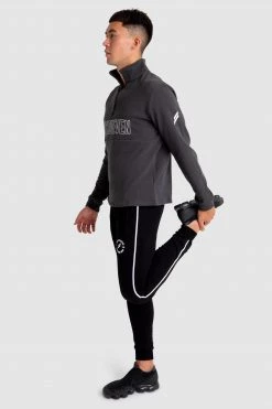 Aivory Essential ¼ Zip Jumper - Charcoal