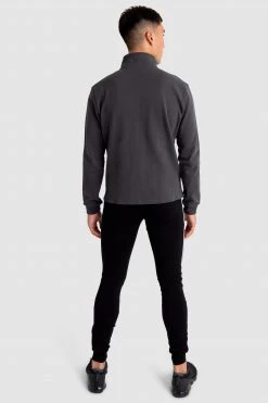 Aivory Essential ¼ Zip Jumper - Charcoal