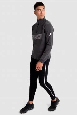 Aivory Essential ¼ Zip Jumper - Charcoal