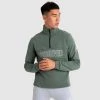 Aivory Mens Essential ¼ Zip Jumper - Green