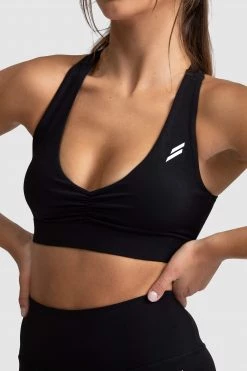 Joey Evoke Scrunch Crop - Black Womens