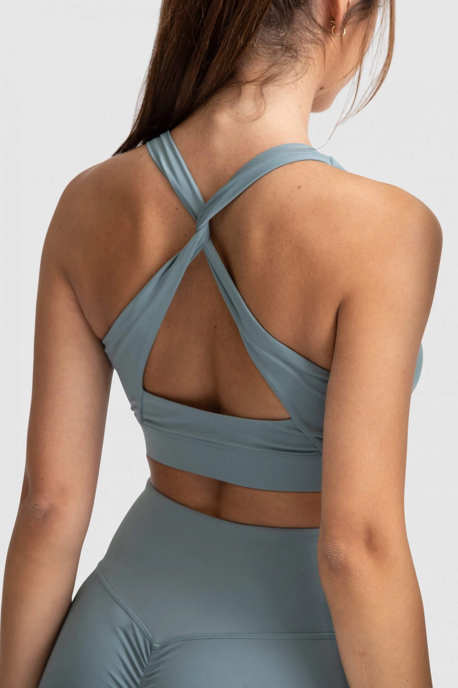 Joey Evoke Scrunch Crop - Green