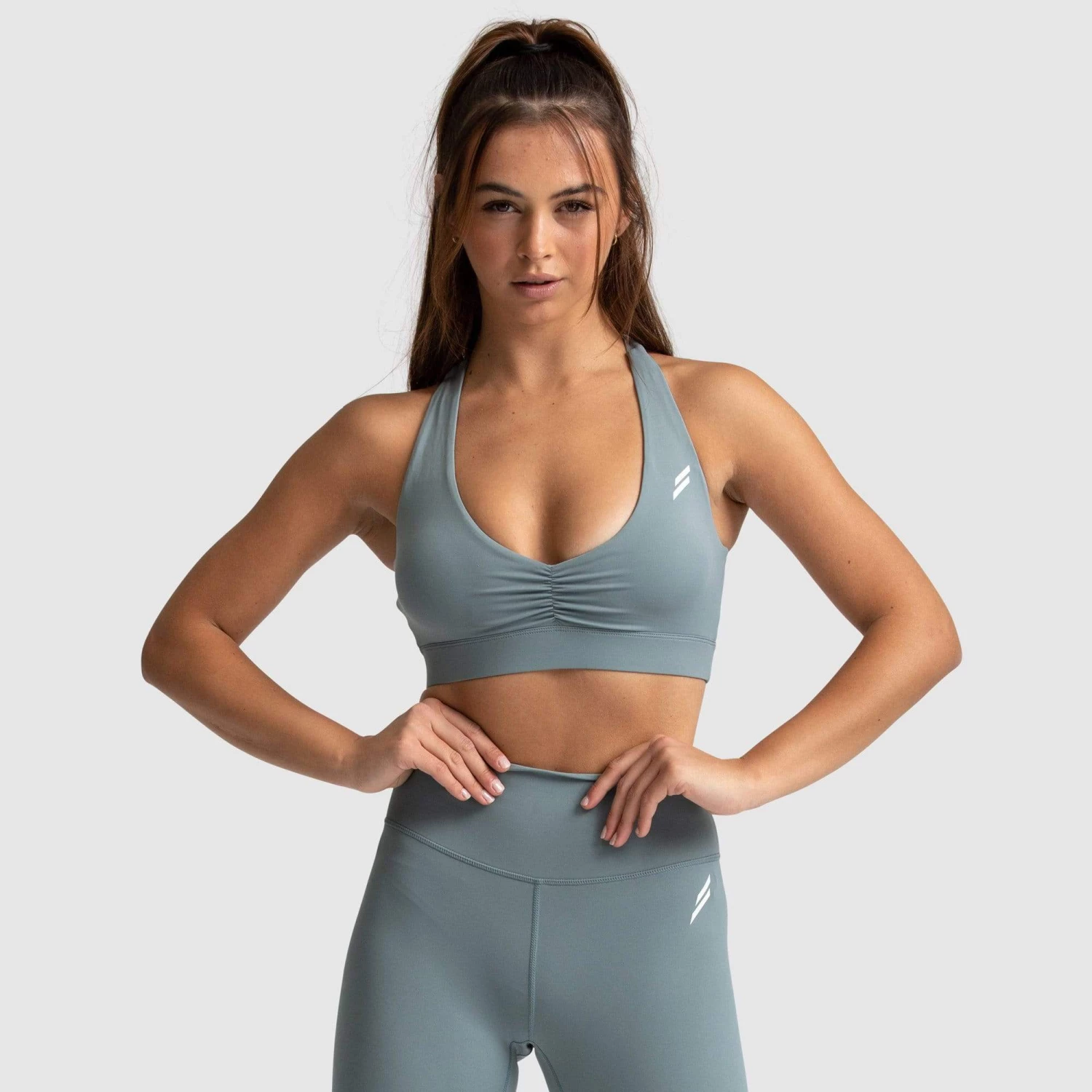 Joey Evoke Scrunch Crop - Green