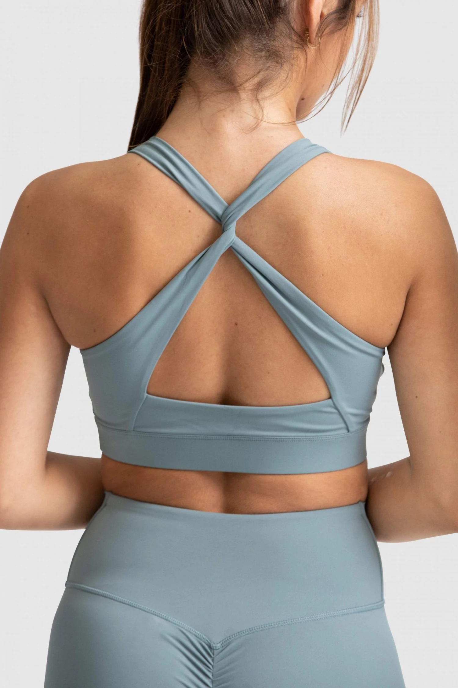 Joey Evoke Scrunch Crop - Green