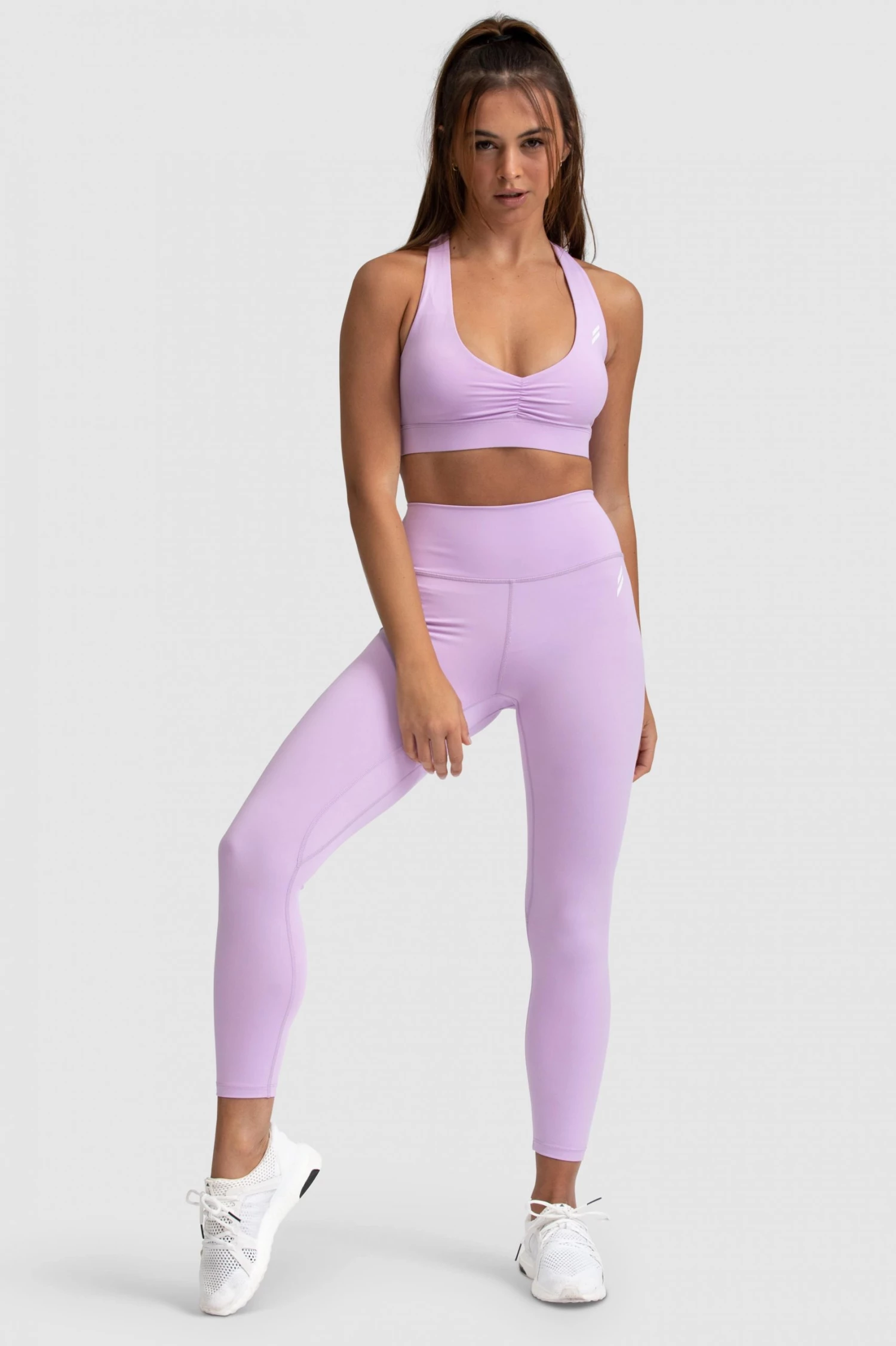 Joey Evoke Scrunch Crop - Lilac