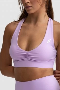 Joey Evoke Scrunch Crop - Lilac