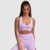 Joey Evoke Scrunch Crop - Lilac