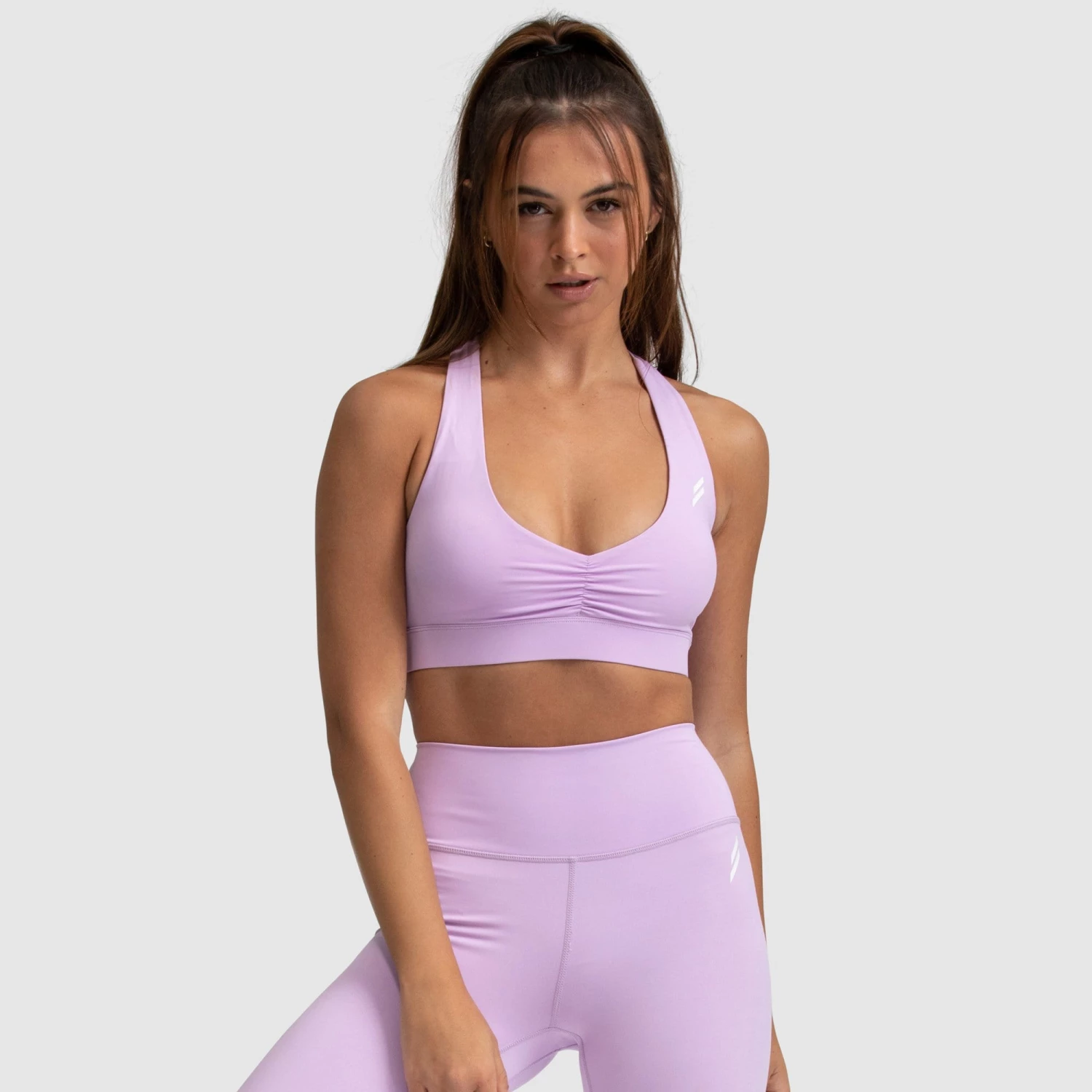 Joey Evoke Scrunch Crop - Lilac