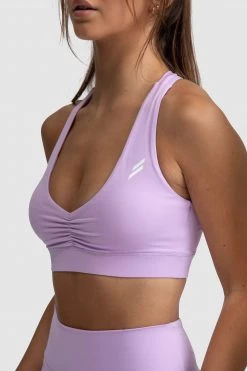 Joey Evoke Scrunch Crop - Lilac
