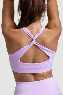 Joey Evoke Scrunch Crop - Lilac