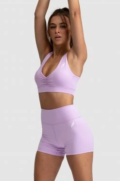 Joey Evoke Scrunch Crop - Lilac