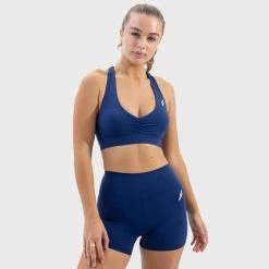 Joey Womens Evoke Scrunch Crop - Navy