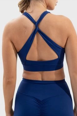 Joey Womens Evoke Scrunch Crop - Navy