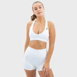 Joey Evoke Scrunch Crop - White