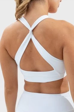 Joey Evoke Scrunch Crop - White